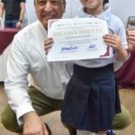 Entrega Alcalde Antonio Menéndez reconocimientos a niñas, niños y maestros “Guardianes del Agua”.