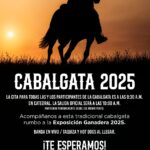 Mañana domingo se realizará la tradicional cabalgata, previo a la Feria Ganadera 2025.