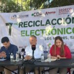 Ayuntamiento de Ahome realiza jornada de acopio de residuos electrónicos para proteger el medio ambiente.