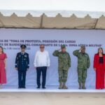 Asiste el gobernador Rocha Moya a la instalación de la Novena Zona Aérea Militar en Culiacán.