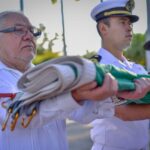 Autoridades y ciudadanos conmemoran el 88 aniversario de la Expropiación Petrolera Mexicana.