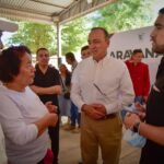 Atiende Alcalde Antonio Menéndez añeja solitud de familias de La Arrocera para tener drenaje.