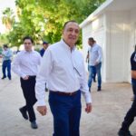 Entrega Alcalde rehabilitación y alumbrado en Parque Maxwell y Polideportivo de la villa de Ahome con inversión de 900 mil pesos.