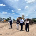 Secretario de Obras, Raúl Montero realizó junto con dirigentes de CMIC y CANACO recorrido por obras del puente Pedro Infante.