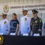 Atestigua Gobernadora Yeraldine Bonilla ceremonia de entrega-recepción del mando de armas de la Cuarta Región Naval.