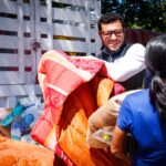 SEBIDES lleva apoyos humanitarios a familias de Copala y El Habal de Copala.