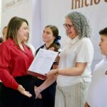 En Sinaloa se educa para la paz, expresa la Gobernadora Graciela Domínguez, al encabezar el inicio del ciclo escolar 2026-2027.